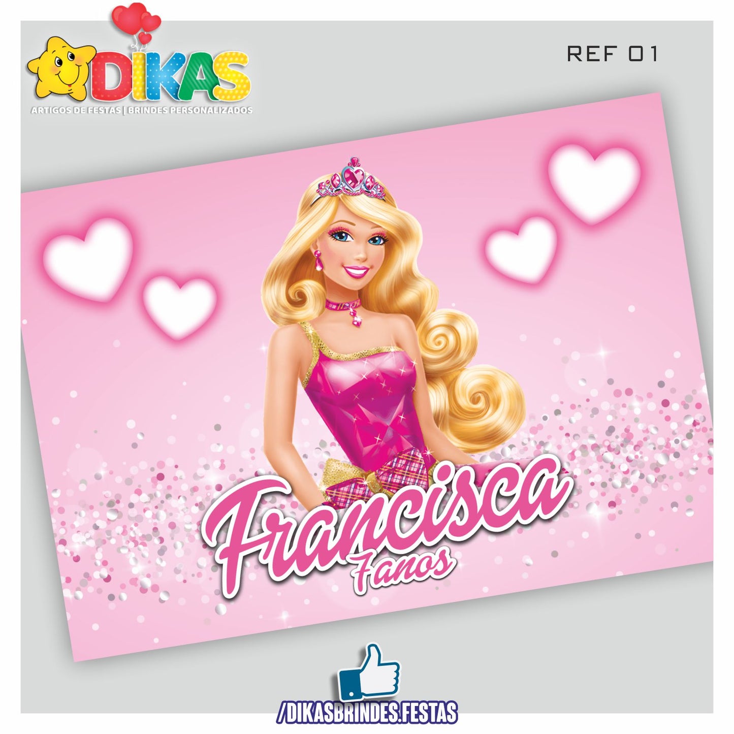 PAINEL TEMÁTICO E/OU PERSONALIZADO - BARBIE