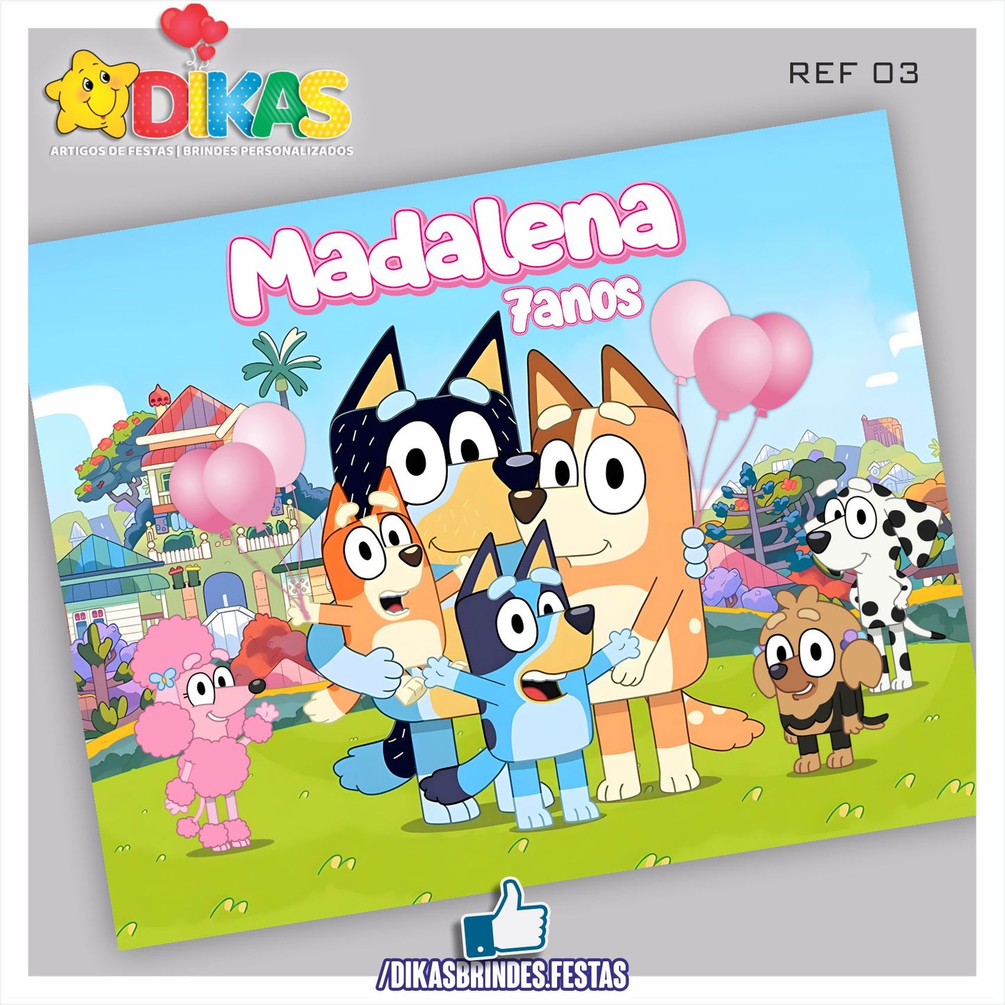 PAINEL TEMÁTICO E/OU PERSONALIZADO - BLUEY