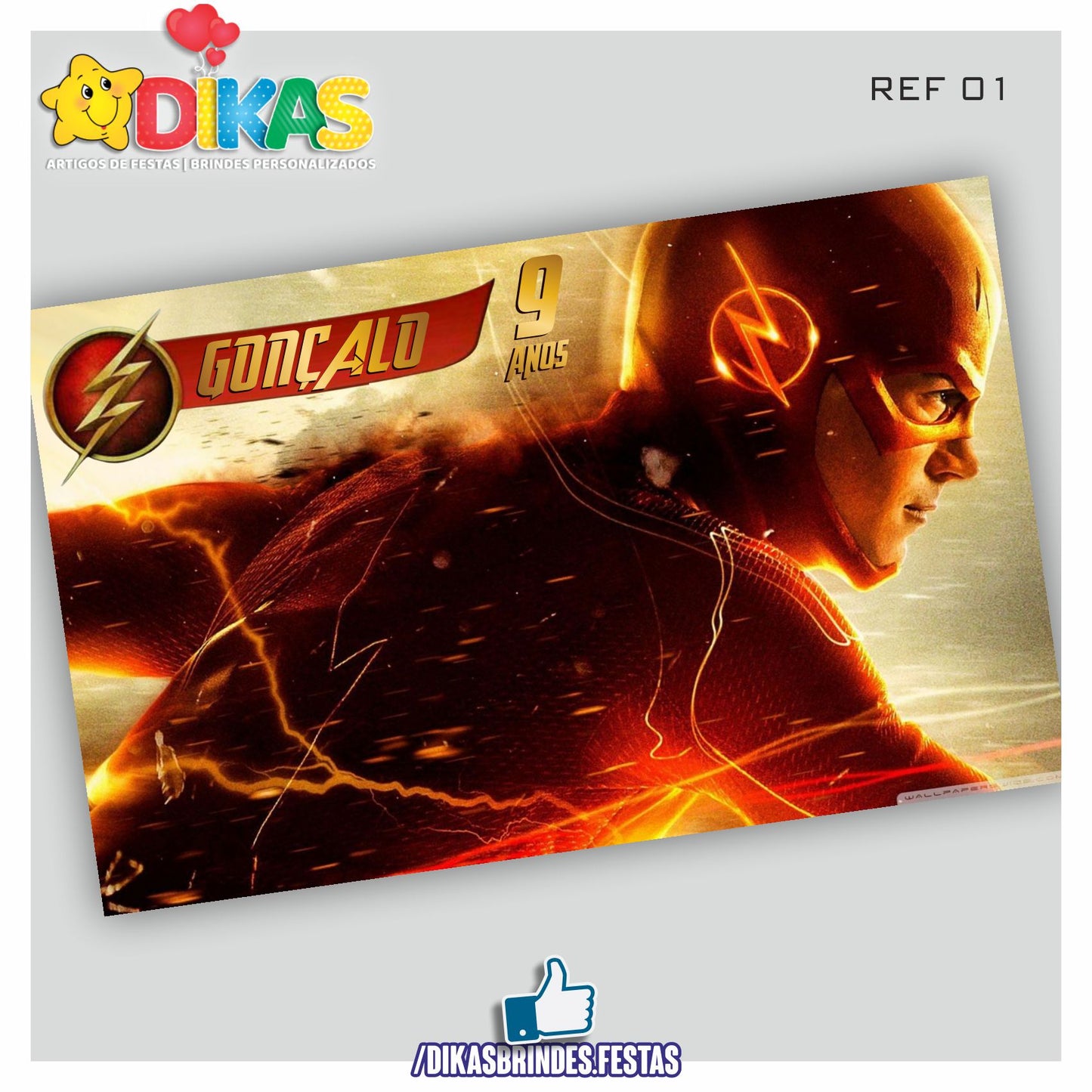 PAINEL TEMÁTICO E/OU PERSONALIZADO - THE FLASH