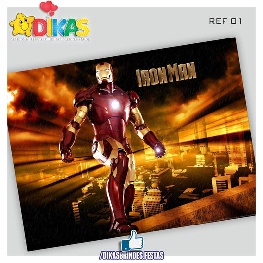PAINEL TEMÁTICO E/OU PERSONALIZADO - IRON MAN