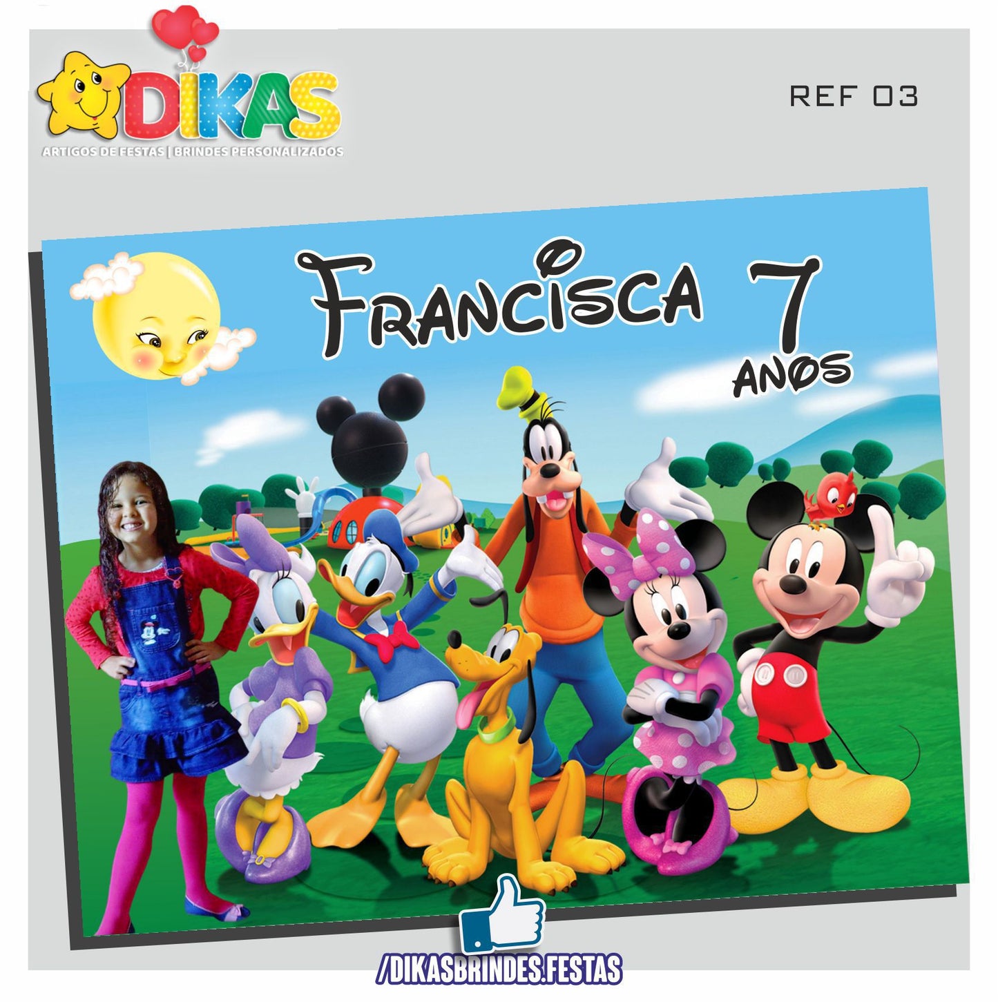 PAINEL TEMÁTICO E/OU PERSONALIZADO - MICKEY