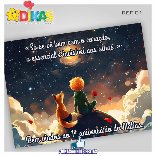 PAINEL TEMÁTICO E/OU PERSONALIZADO - PEQUENO PRÍNCIPE