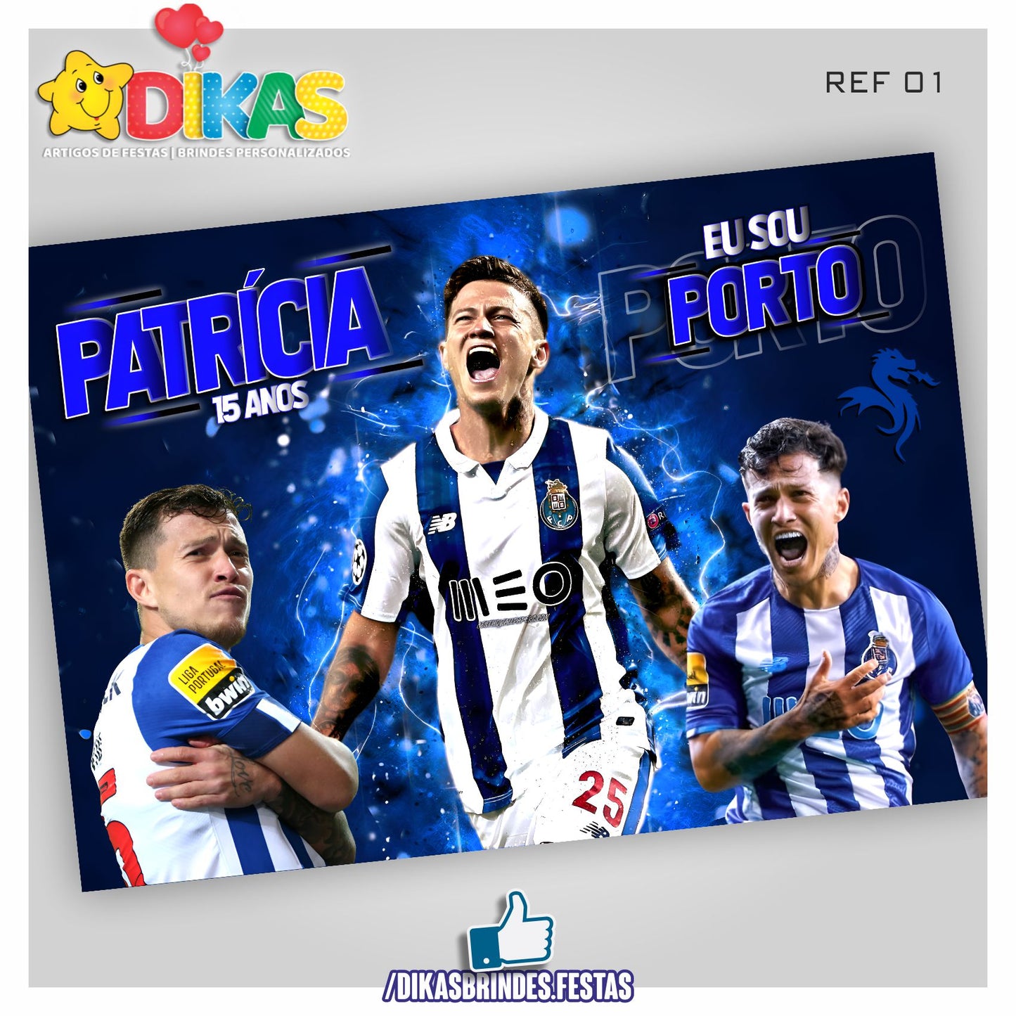 PAINEL TEMÁTICO E/OU PERSONALIZADO - FUTEBOL PORTO