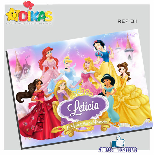 PAINEL TEMÁTICO E/OU PERSONALIZADO - PRINCESAS DISNEY