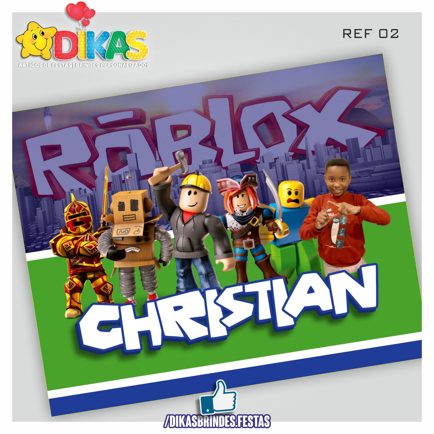 PAINEL TEMÁTICO E/OU PERSONALIZADO - ROBLOX