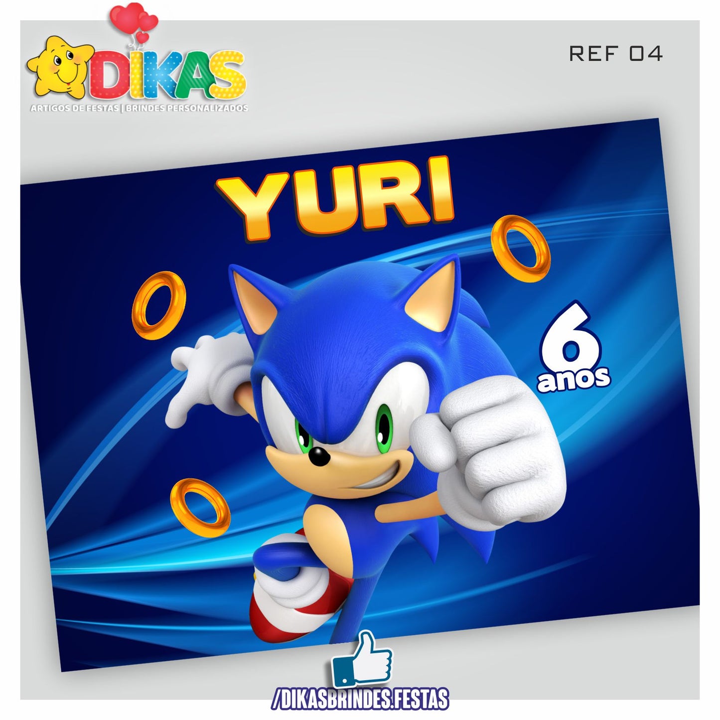 PAINEL TEMÁTICO E/OU PERSONALIZADO - SONIC
