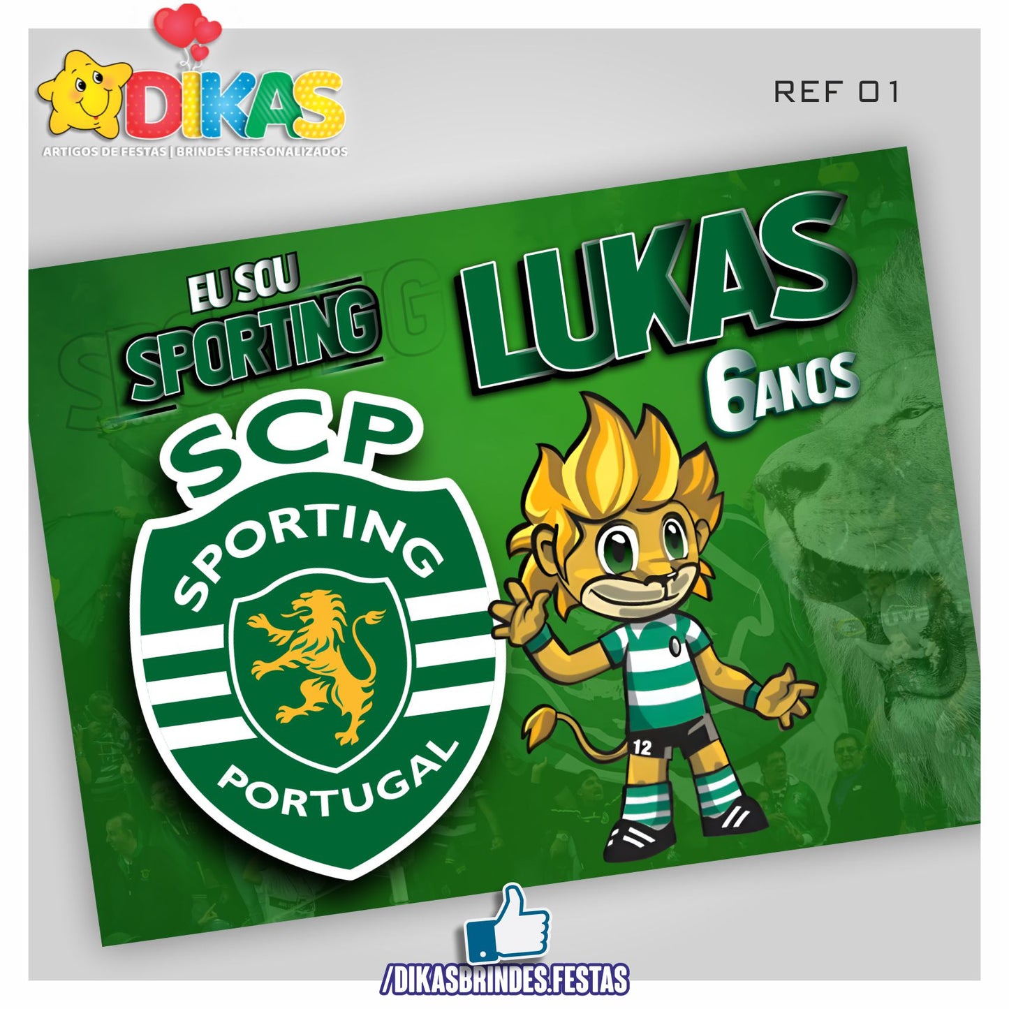 PAINEL TEMÁTICO E/OU PERSONALIZADO - FUTEBOL SPORTING
