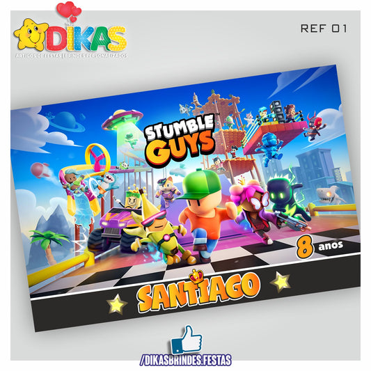 PAINEL TEMÁTICO E/OU PERSONALIZADO - STUMBLE GUYS