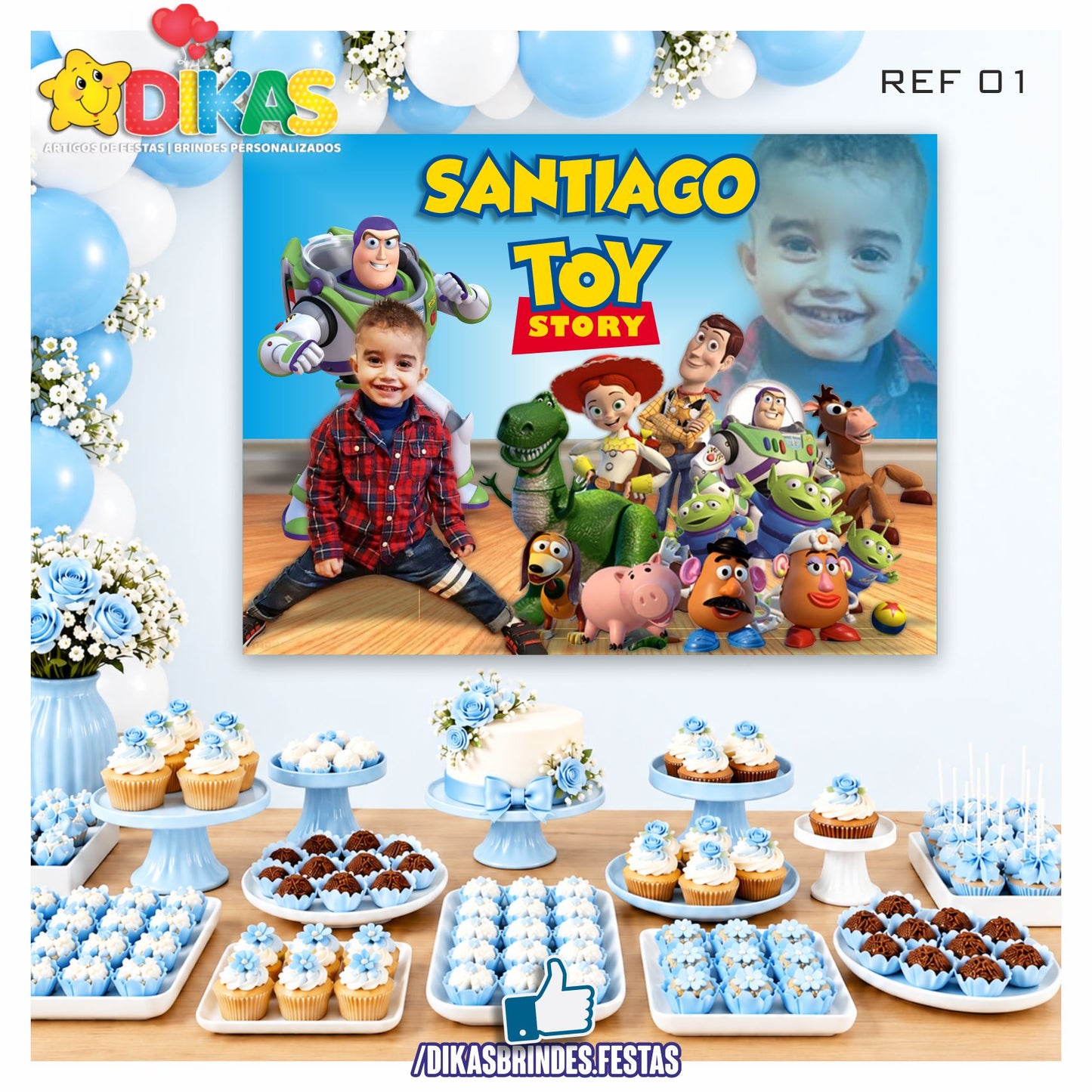 PAINEL TEMÁTICO E/OU PERSONALIZADO - TOY STORY