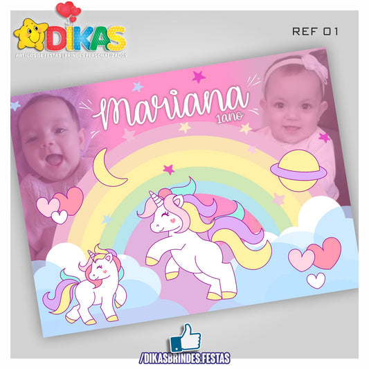 PAINEL TEMÁTICO E/OU PERSONALIZADO - UNICÓRNIO