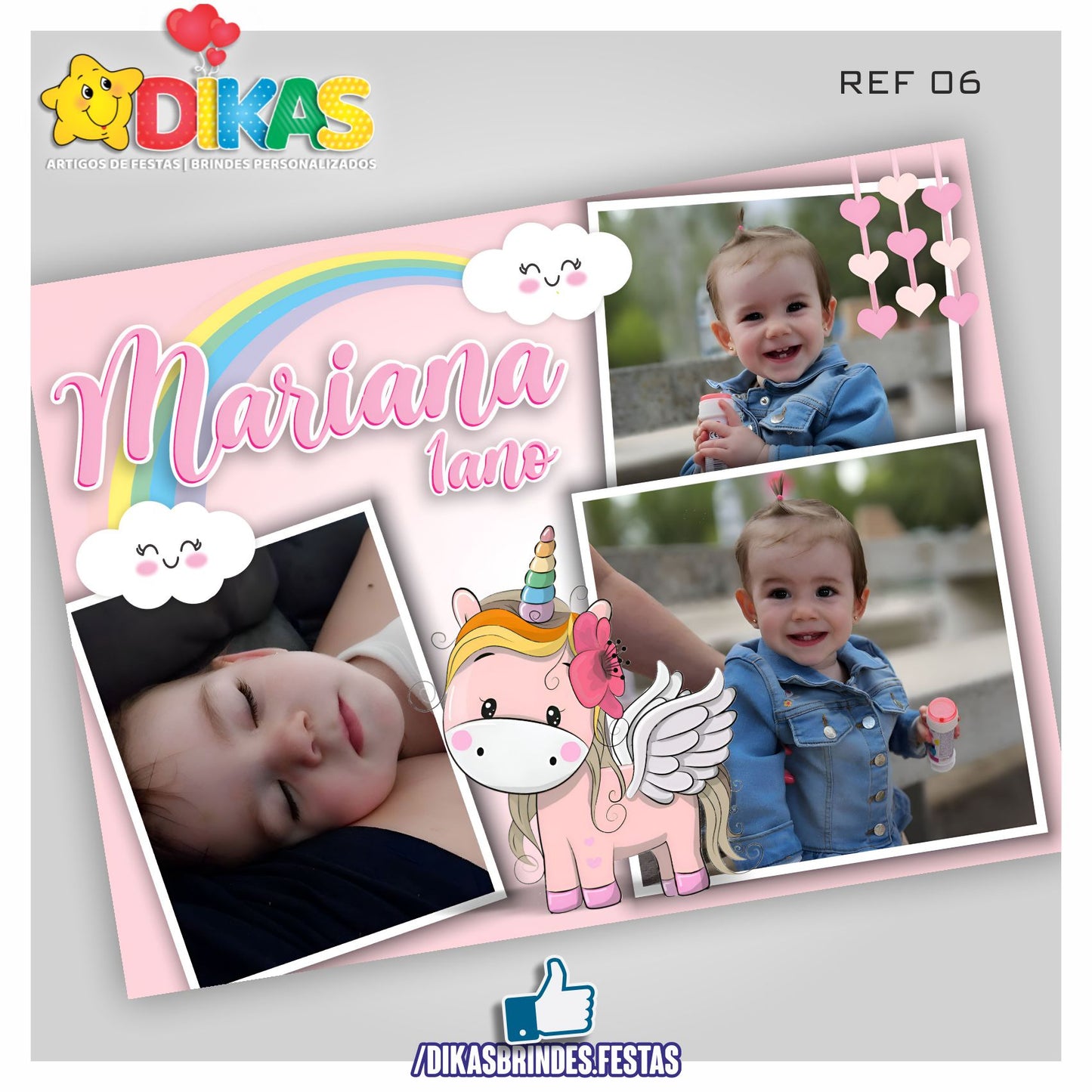 PAINEL TEMÁTICO E/OU PERSONALIZADO - UNICÓRNIO