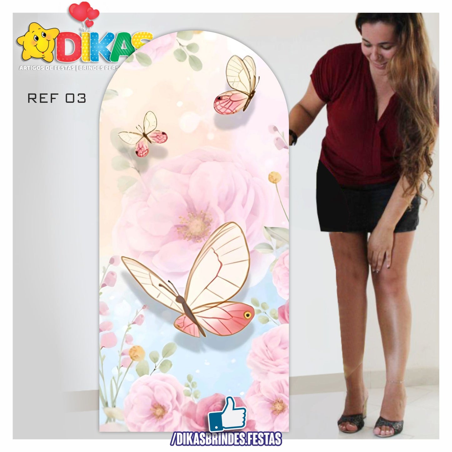 PAINEL ROMANO - BORBOLETA / JARDIM ENCANTADO