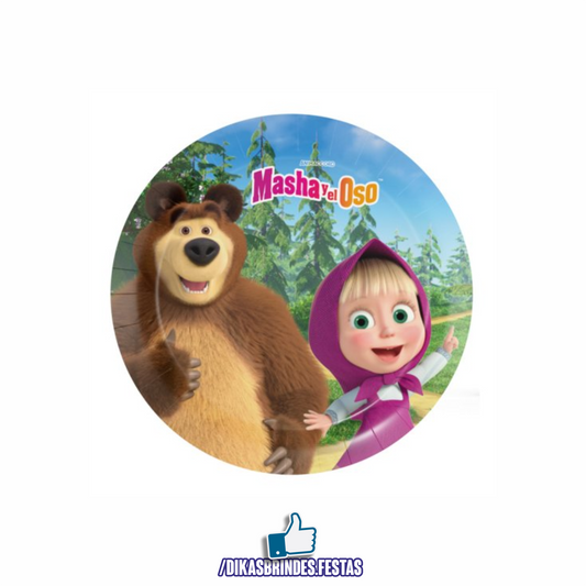 PRATOS MASHA E O URSO 18CM