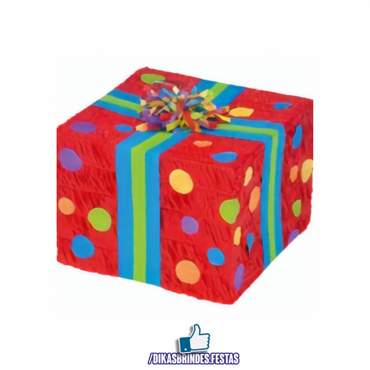 PINHATA 3D CAIXA DE PRESENTE