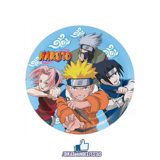 PRATOS NARUTO 23CM