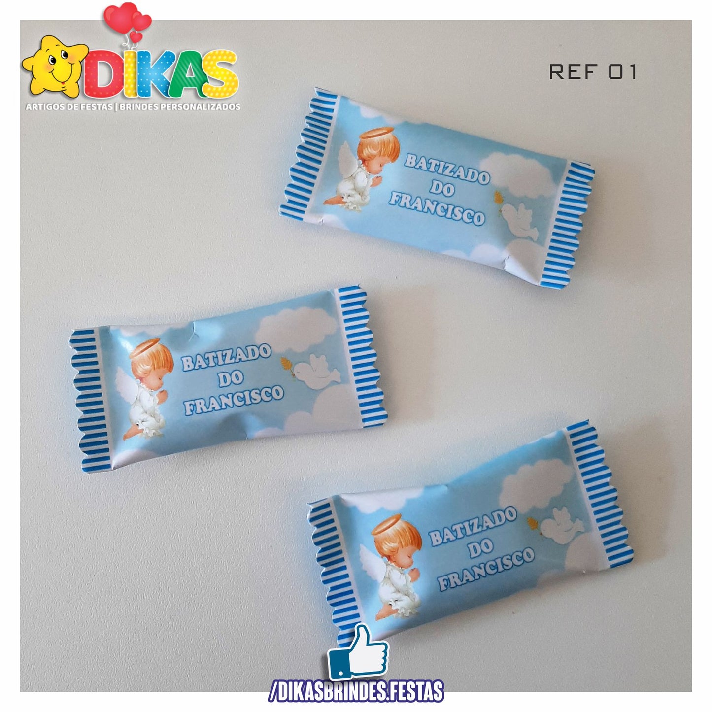 REBUÇADOS PERSONALIZADOS - BATIZADO