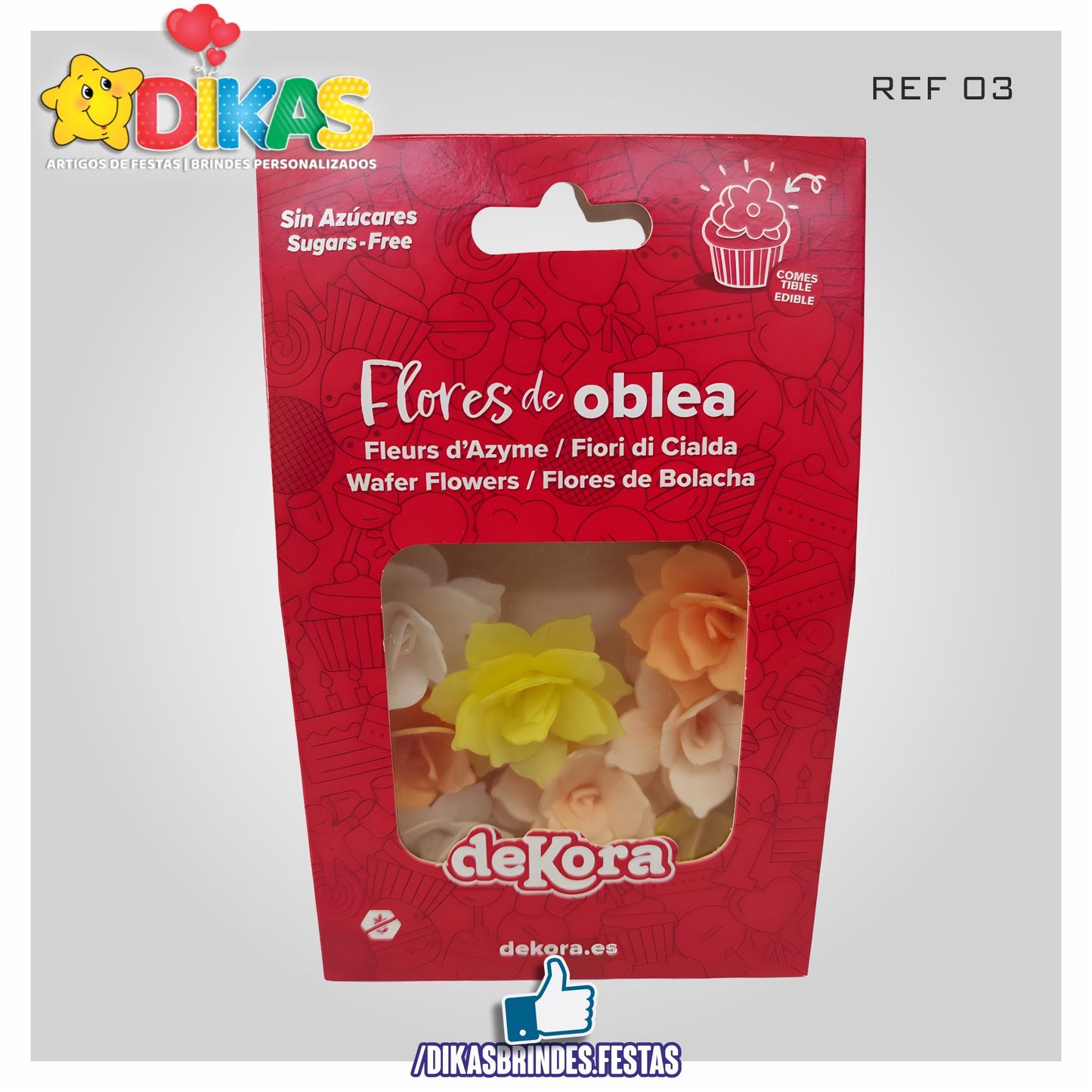 MINI FLORES OBREIA (COMESTÍVEIS)