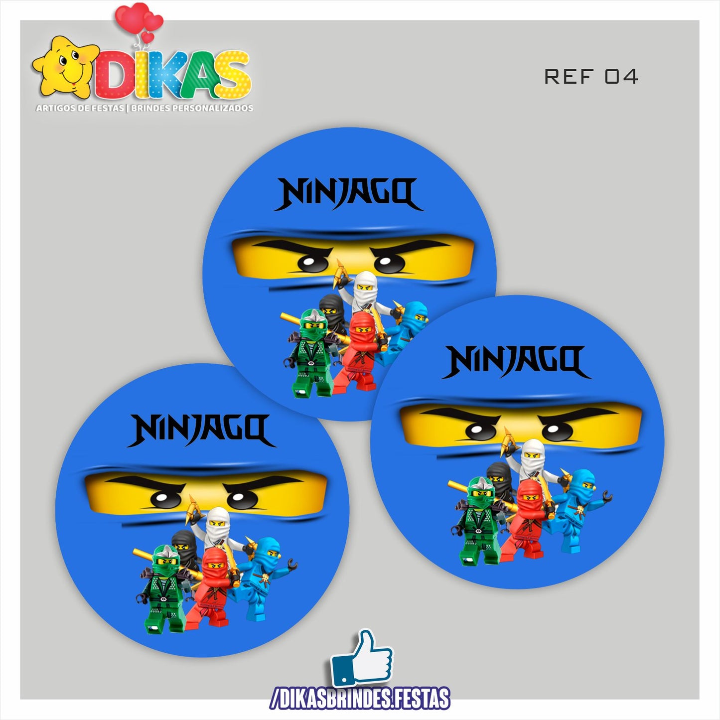 AUTOCOLANTE 5cm - NINJAGO