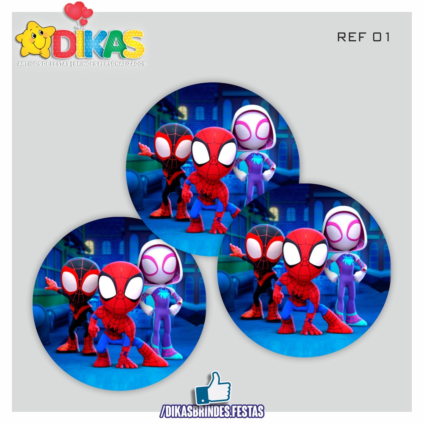 AUTOCOLANTE 5cm - SPIDEY