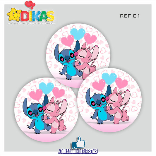 AUTOCOLANTE 5cm - STITCH