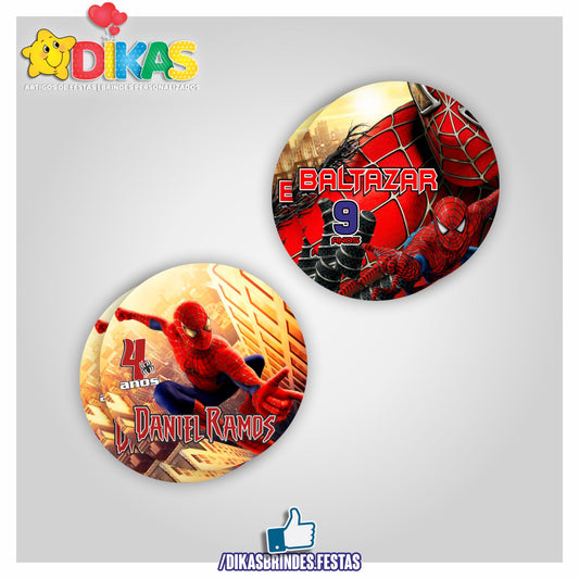 AUTOCOLANTE PERSONALIZADO (40 UNID) - HOMEM ARANHA