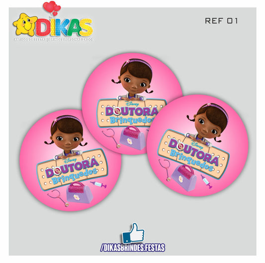 AUTOCOLANTE 5cm - DOUTORA BRINQUEDOS