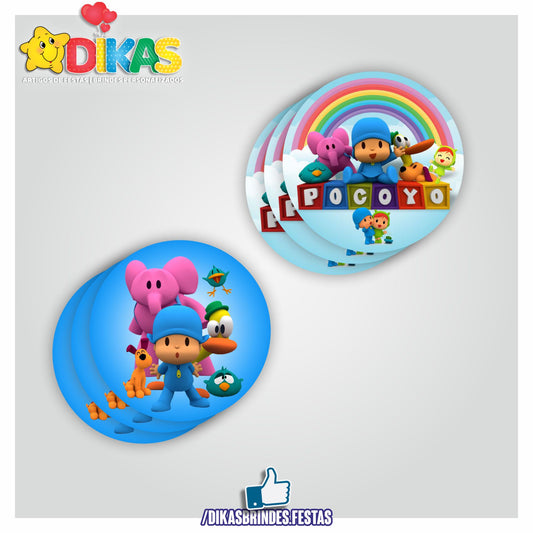AUTOCOLANTE 5cm - POCOYO