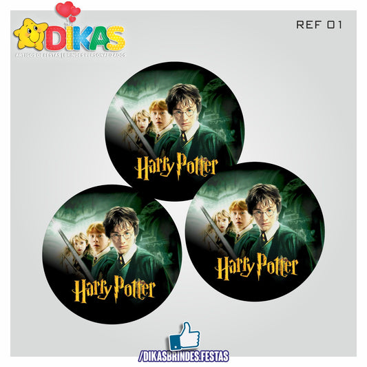 AUTOCOLANTE 5cm - HARRY POTTER