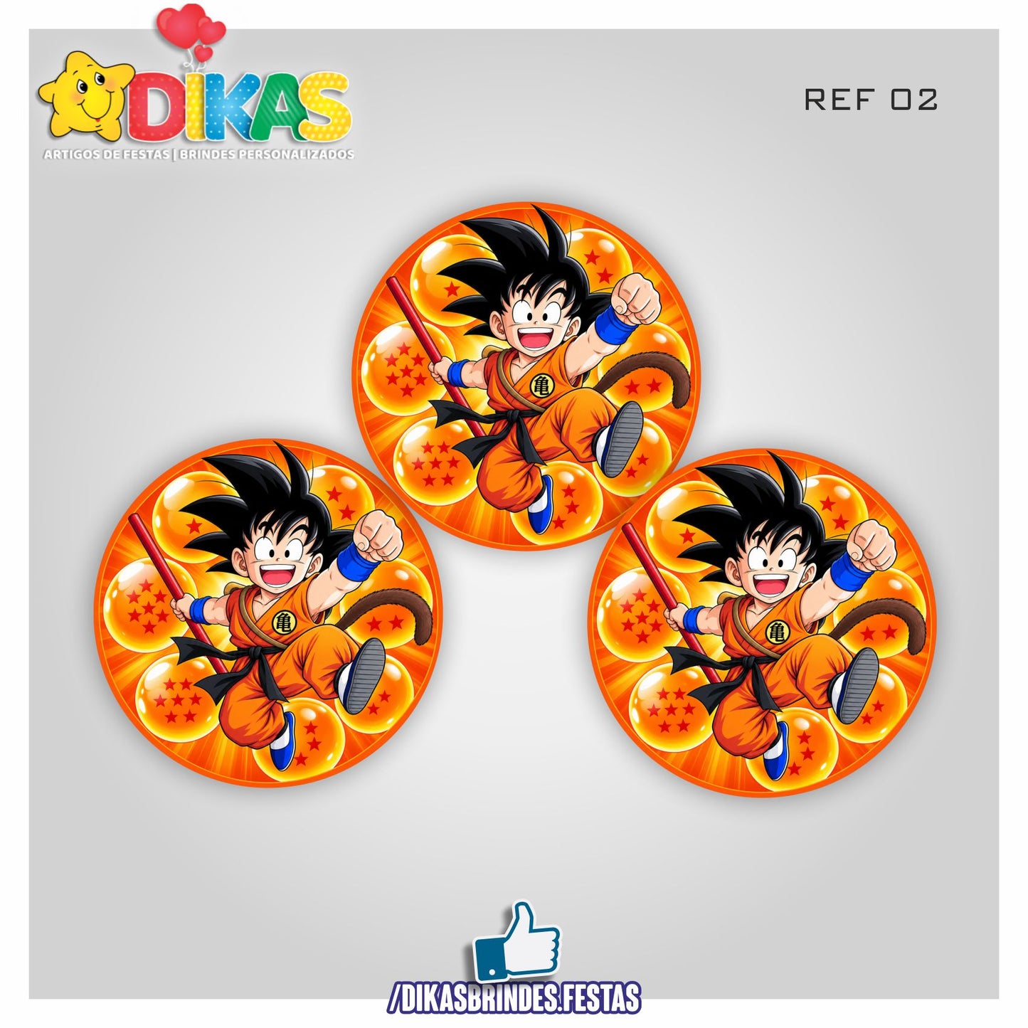 AUTOCOLANTE 5cm - DRAGON BALL
