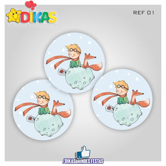 AUTOCOLANTE 5cm - PEQUENO PRÍNCIPE