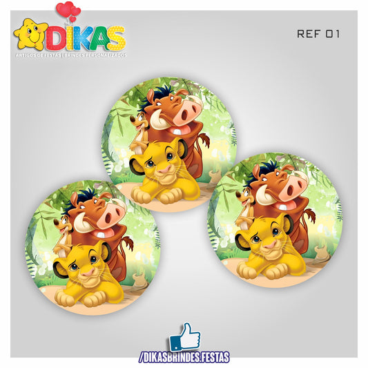 AUTOCOLANTE 5cm - REI LEÃO