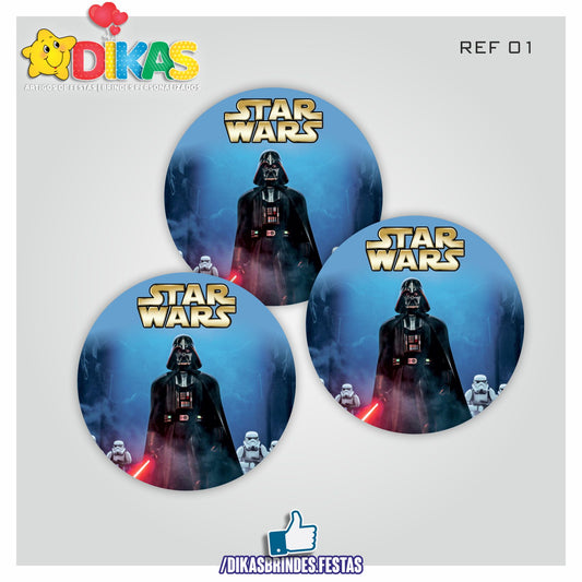 AUTOCOLANTE 5cm - STAR WARS