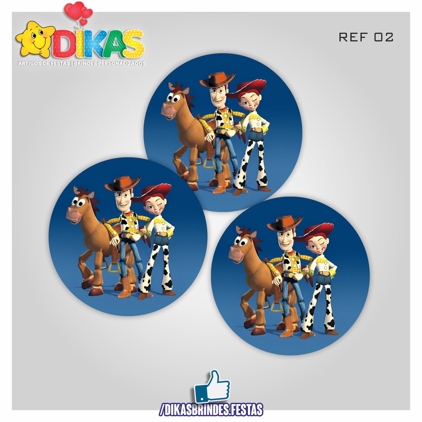 AUTOCOLANTE 5cm - TOY STORY