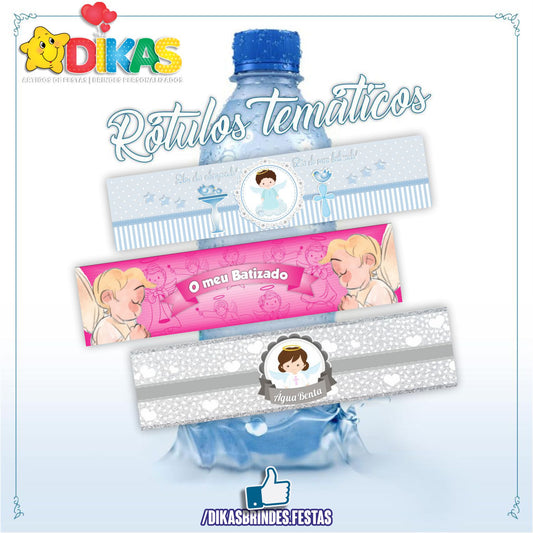 RÓTULO P/ GARRAFA DE ÁGUA - BATIZADO