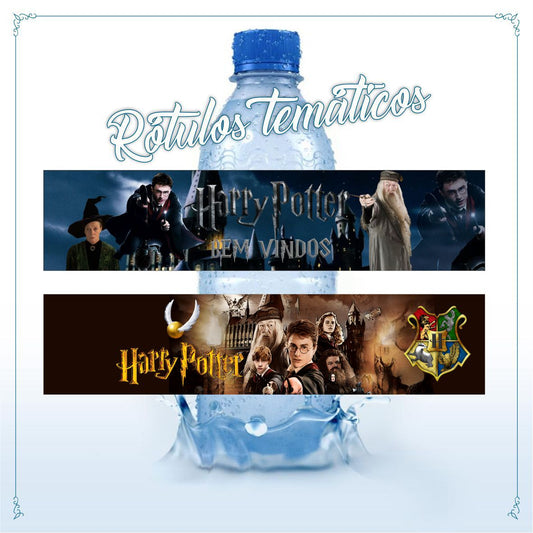 RÓTULO P/ GARRAFA DE ÁGUA - HARRY POTTER
