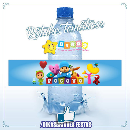 RÓTULO P/ GARRAFA DE ÁGUA - POCOYO