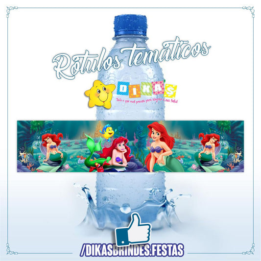RÓTULO P/ GARRAFA DE ÁGUA - PEQUENA SEREIA