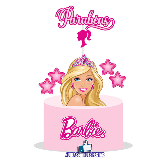 TOPO DE BOLO BARBIE - REVENDA
