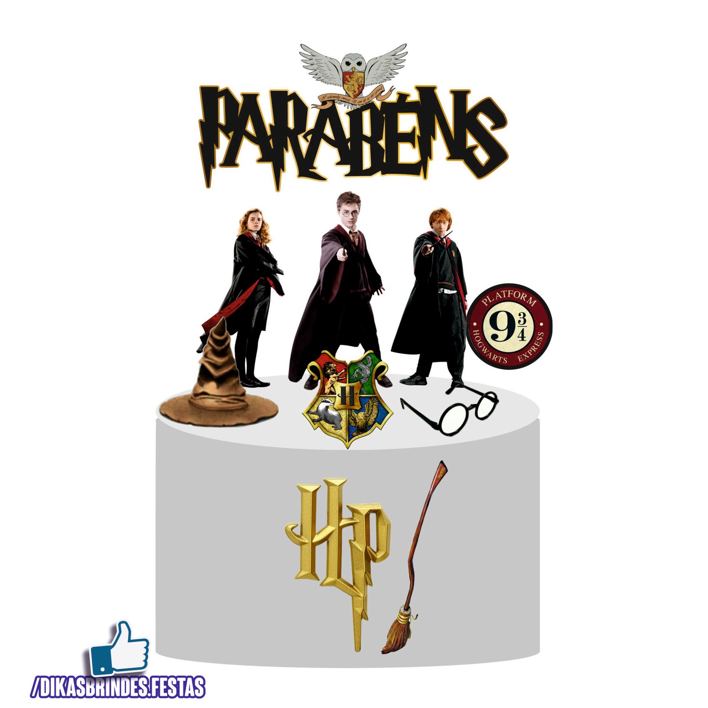 TOPO DE BOLO HARRY POTTER - REVENDA