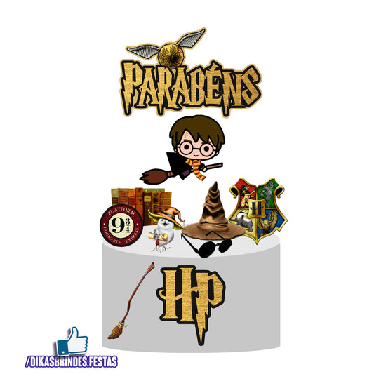 TOPO DE BOLO HARRY POTTER - REVENDA