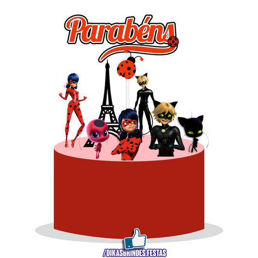 TOPO DE BOLO LADY BUG - REVENDA