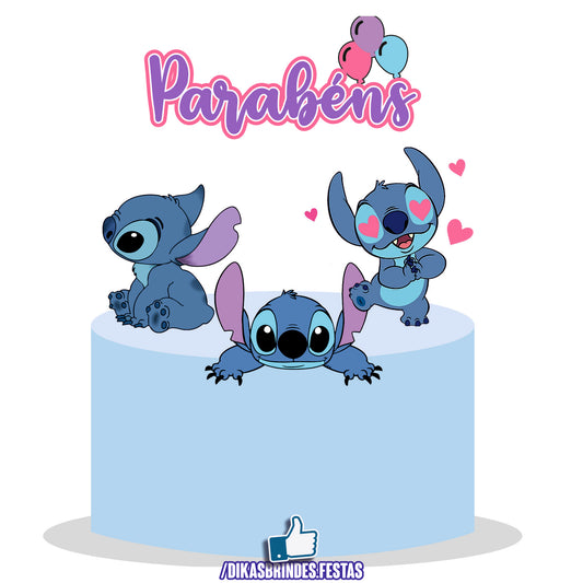 TOPO DE BOLO STITCH - REVENDA