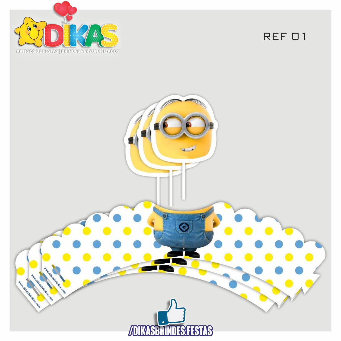 SAIA CUPCAKE + TOPPER - MINIONS