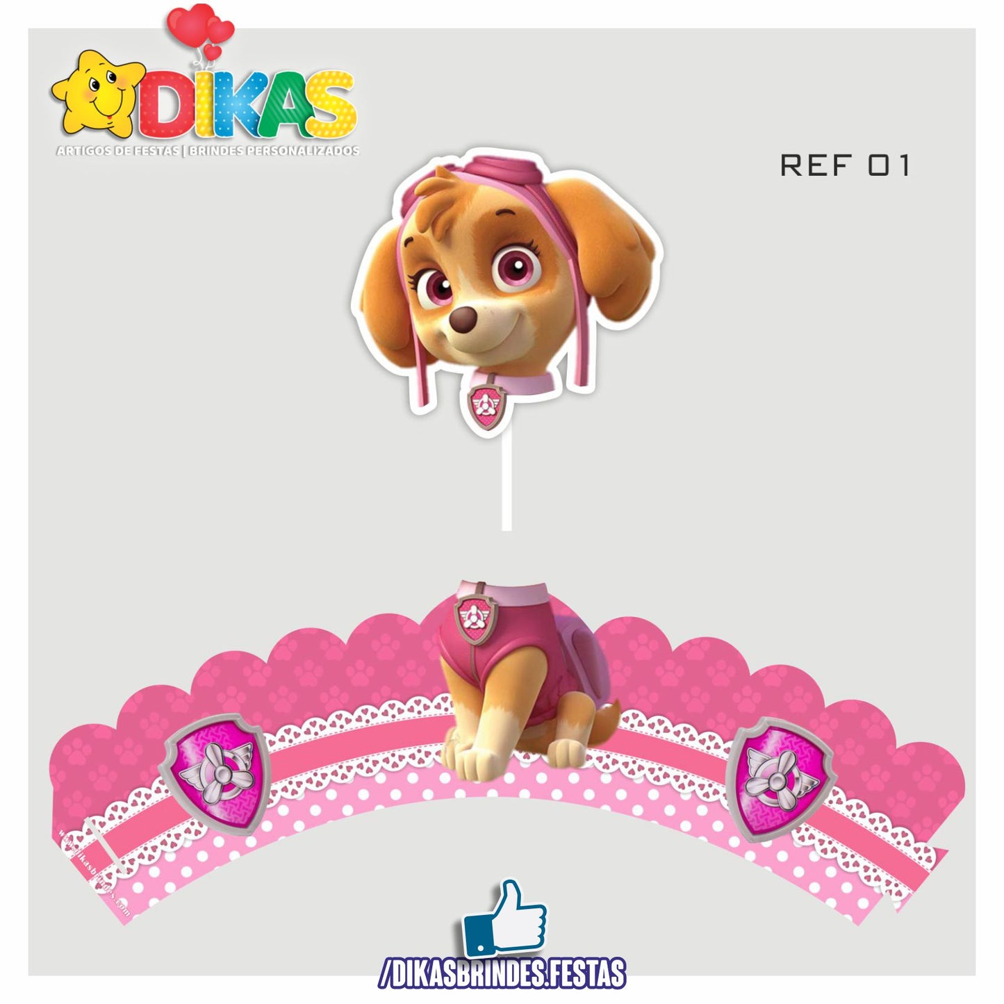 SAIA CUPCAKE + TOPPER - SKYE