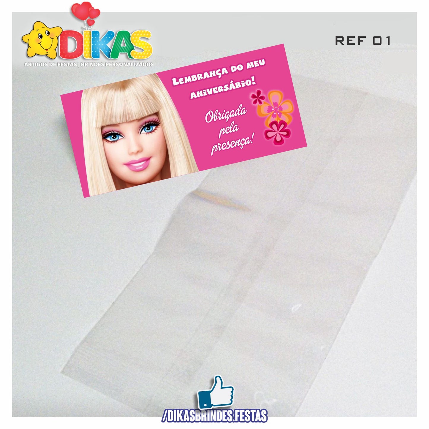 SACO PRENDA C/ TAG (6unid.) - BARBIE