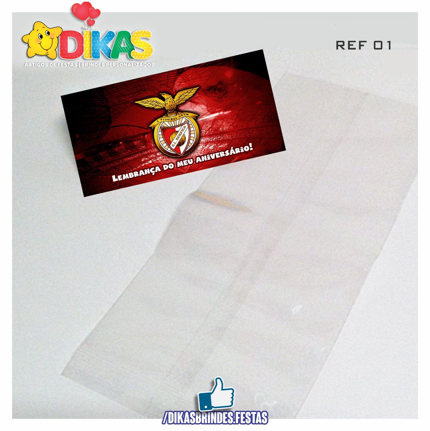 SACO PRENDA C/ TAG (6unid.) - FUTEBOL BENFICA