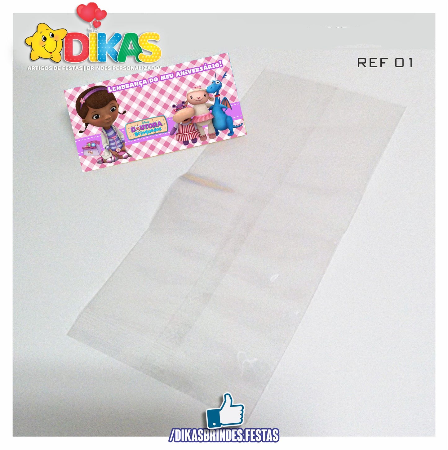 SACO PRENDA C/ TAG (6unid.) - DOUTORA BRINQUEDOS