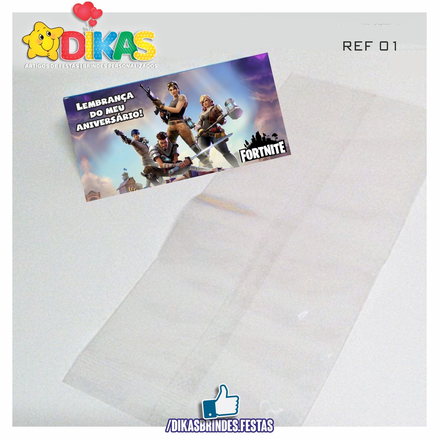 SACO PRENDA C/ TAG (6unid.) - FORTNITE