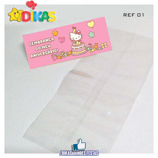 SACO PRENDA C/ TAG (6unid.) - HELLO KITTY