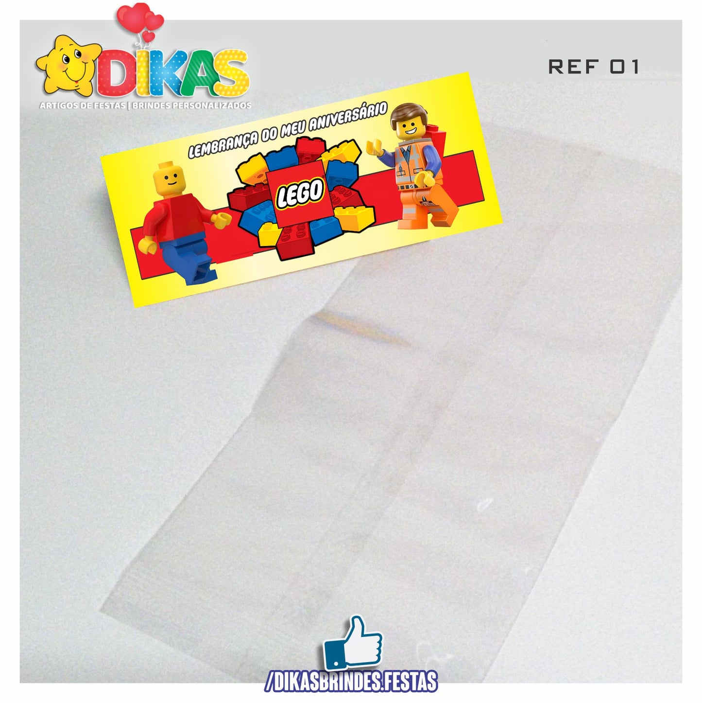 SACO PRENDA C/ TAG (6unid.) - LEGO